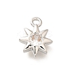 Brass Micro Pave Cubic Zirconia Charms KK-C085-19P-1