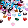 Mega Pet 110Pcs 11 Colors Resin European Beads RPDL-MP0001-01-11