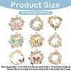 9Pcs 9 Styles Rack Plating Alloy Enamel Pendants FIND-YW0010-66-2