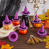 12Pcs Mini Polyester Witch Hats AJEW-CP0009-35A-3