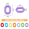 SUPERFINDINGS 280Pcs 7 Colors Acrylic Linking Rings OACR-FH0001-043-2