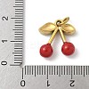 304 Stainless Steel Enamel Pendants Ion Plating(IP) STAS-I349-01G-04-3