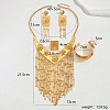 Luxurious Exaggerated Iron Jewelry Set for Bride Wedding Party Gift XQ2631-1