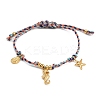 304 Stainless Steel Charms Bracelets BJEW-C114-13G-4