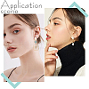 16Pcs 4 Style Brass Stud Earring Findings KK-BBC0003-30-6