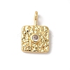 Rack Plating Brass Clear Cubic Zirconia Pendants KK-Z056-23G-1