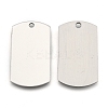 Tarnish Resistant 201 Stainless Steel Rectangle Mirror Polished Finish Stamping Blank Tag Pendants LS-STAS-S031-03-1