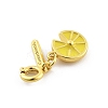 Brass Enamel Fruits Pendant Decoration LS-HJEW-P020-01C-G-2