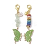 Butterfly Alloy Enamel Pendants Decoraiton HJEW-JM01637-01-1