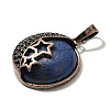 Dyed Natural Lapis Lazuli Pendants G-P560-01R-05-2