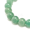 Natural Green Aventurine Round Beads Stretch Bracelet BJEW-JB07235-01-4