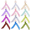 12Pcs Polyester Ribbon Bookmarks AJEW-CA00024-1