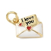 Brass Enamel Charms X-KK-A273-08G-01-1