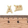 26Pcs Brass Micro Pave Clear Cubic Zirconia Pendants KK-H252-02G-3