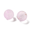 Frosted Transparent Acrylic Beads OACR-F013-12K-2