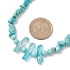 Synthetic Turquoise & Natural Quartz Crystal Chips Beaded Necklaces for Women NJEW-TA00148-3