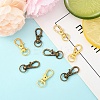 20Pcs Alloy Swivel Lobster Claw Clasps IFIN-YW0003-85G-4