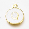 Brass Enamel Pendants KK-H103-01Q-G-1
