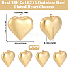 8Pcs 316 Surgical Stainless Steel Pendants STAS-BBC0009-63-2