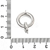 Brass Cubic Zirconia Fold Over Clasps KK-Q048-11P-3
