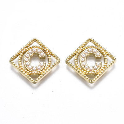 Rack Plating Alloy CAbochons PALLOY-S132-222C-RS-1