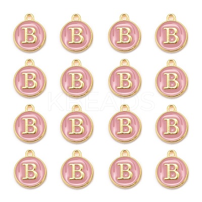 Golden Plated Alloy Enamel Charms X-ENAM-S118-07B-1