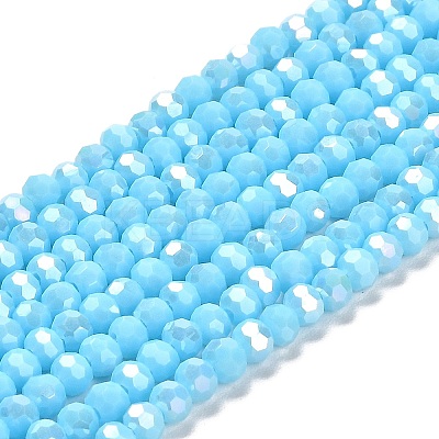 Opaque Glass Beads Stands EGLA-A035-P4mm-B08-1