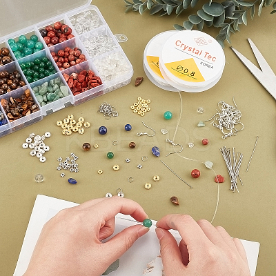 DIY Mixed Stone Beads Jewelry Making Kit DIY-FH0004-02-1