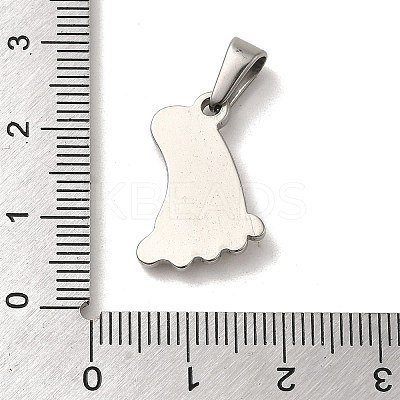 Non-Tarnish 304 Stainless Steel Pendants STAS-B053-28P-1