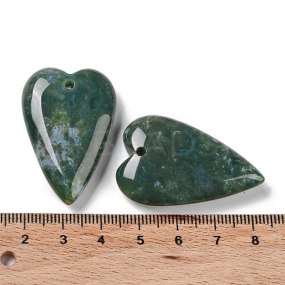 Natural Indian Agate Pendants G-D087-02E-1