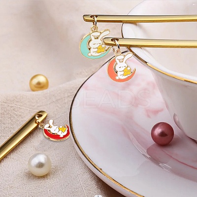 30Pcs 6 Colors Alloy Enamel Cartoon Pendants ENAM-CJ0002-79-1