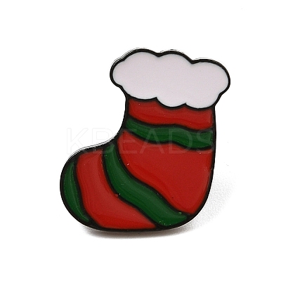 Christmas Theme Zinc Alloy Enamel Pin Brooch for Backpack Clothes LS-JEWE-R003-01EB-08-1