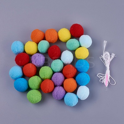 Felt Ball String Ornament DIY-WH0128-01C-1