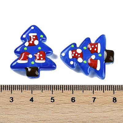 Christmas Theme Handmade Lampwork Beads LAMP-I027-07S-1