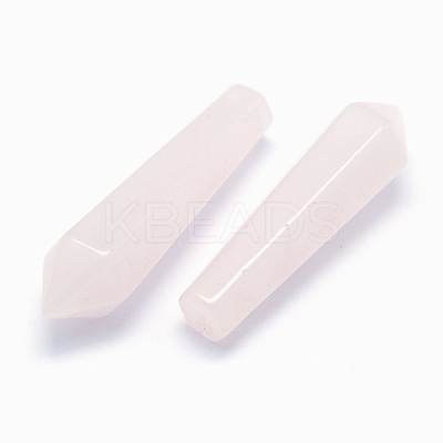 Natural Rose Quartz Pointed Beads G-E490-C12-1