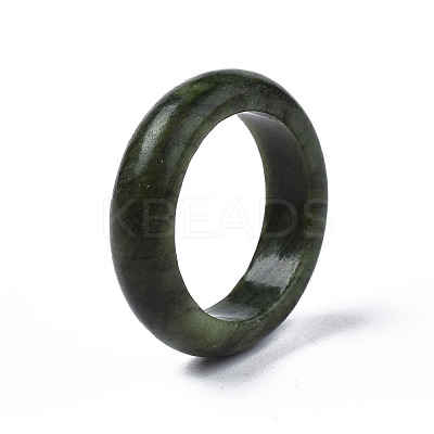 Natural Chinese Southern Jade Plain Band Ring G-N0326-99B-1
