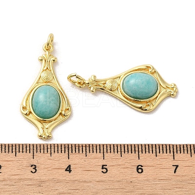 Natural Amazonite Pendants G-C096-03G-02-1