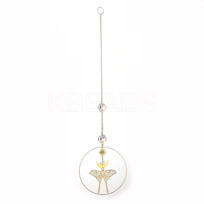Brass Big Pendant Decorations HJEW-M005-03G-02-1