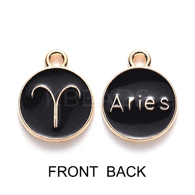 Alloy Enamel Pendants ENAM-SZ0001-28C-A-1
