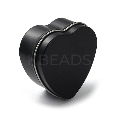 Tinplate Iron Heart Shaped Candle Tins CON-NH0001-02D-1