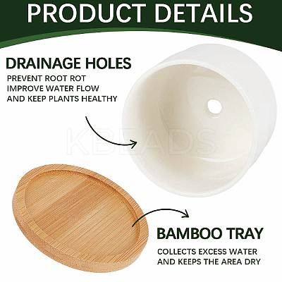 Ceramics Planters DJEW-WH0592-005-1
