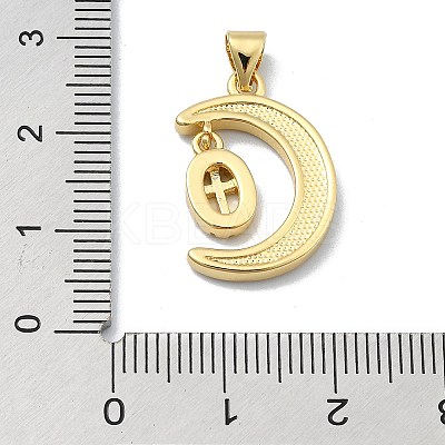 Brass Micro Pave Clear Cubic Zirconia Pendants KK-A221-18D-G-1