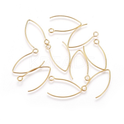 Ion Plating(IP) 304 Stainless Steel Earring Hooks STAS-O119-03G-1