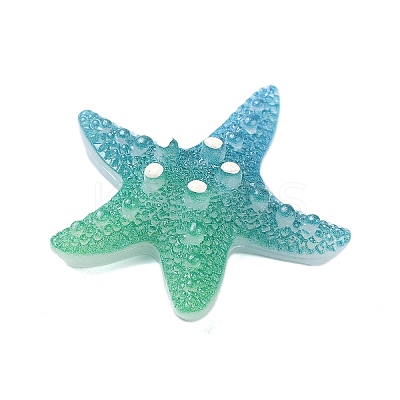 Gradient Color Opaque Resin Decoden Cabochons CRES-P036-01B-05-1