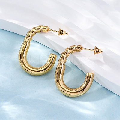 304 Stainless Steel Stud Earrings for Women EJEW-L296-023G-1