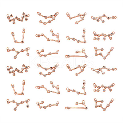 2 Sets Zinc Alloy with Glass Rhinestone Jewelry Pendant Accessories FIND-FW0001-07-1