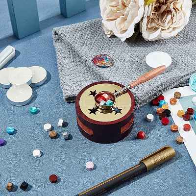 Fire Wax Seal Wax Sealing Stamps Tool Kits DIY-CP0003-37-1