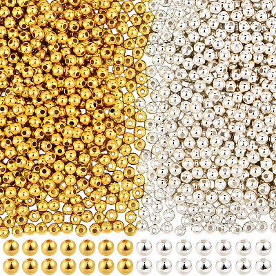1200Pcs 2 Colors CCB Plastic Beads CCB-PA0001-04B-1
