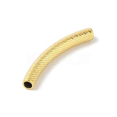 304 Stainless Steel Curved Tube Beads LS-STAS-M071-03B-G-1