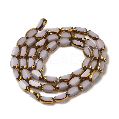 Electroplate Glass Beads Strands X-EGLA-P061-02A-03-1